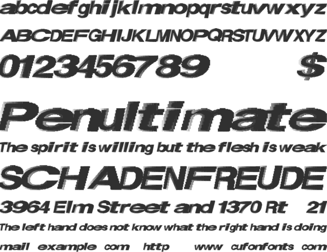 FirstPlace font preview