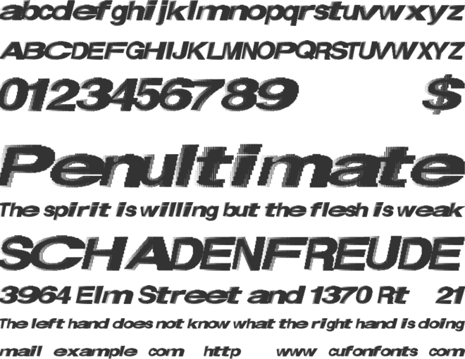 FirstPlace font preview