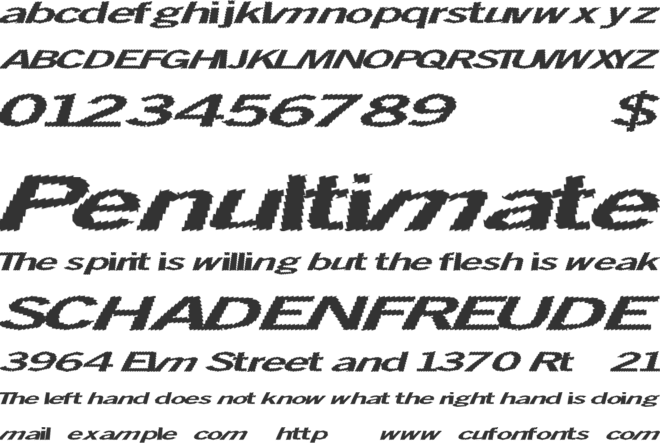 TotalShock font preview