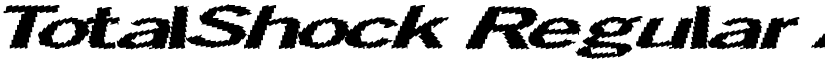 TotalShock Regular font