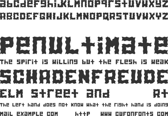 Electrolite font preview