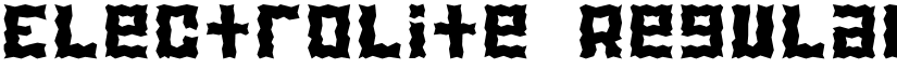 Electrolite Regular font