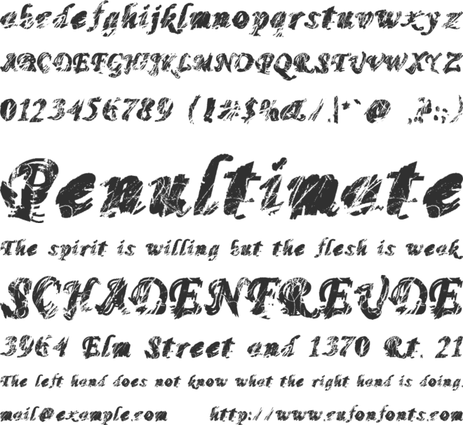 MonoMadness font preview