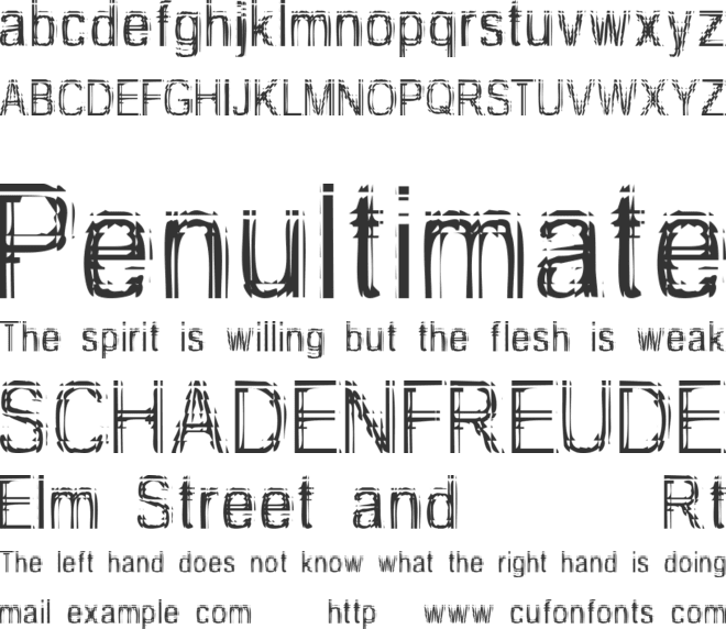 Too Damn Drunk font preview