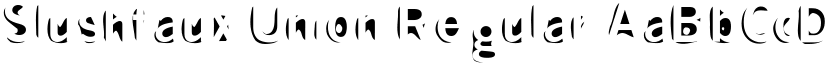 Slushfaux Union Regular font