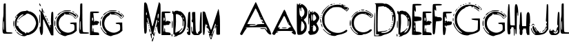 LongLeg Medium font