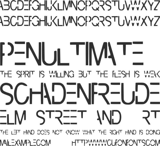 CyberBunny font preview