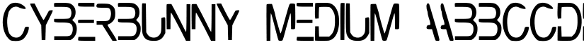 CyberBunny Medium font