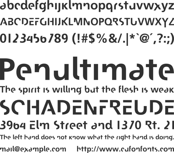 Josephin font preview