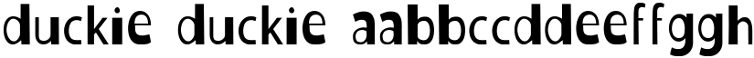 Duckie Duckie font