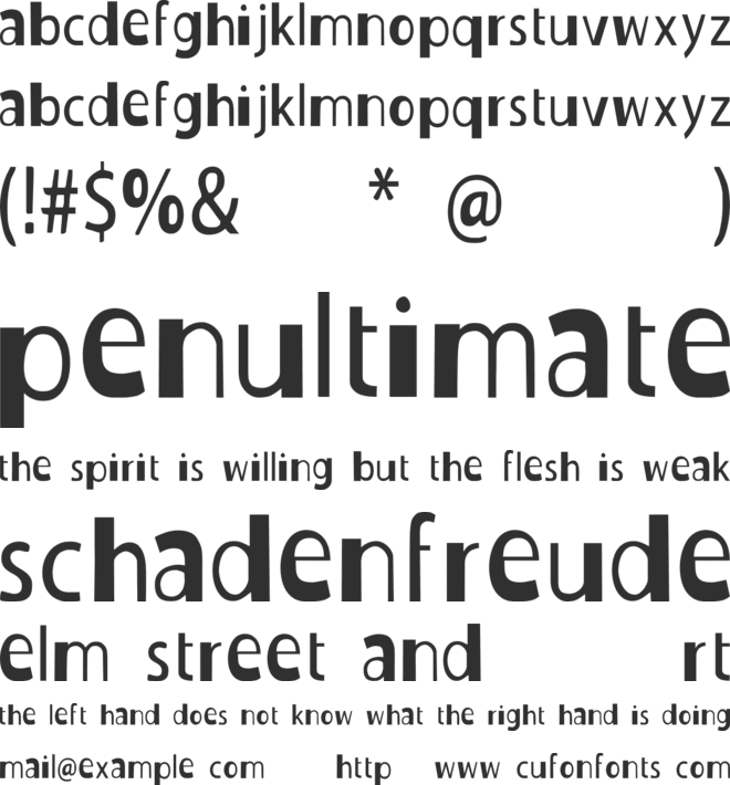 Duckie font preview