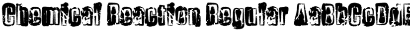 Chemical Reaction Regular font