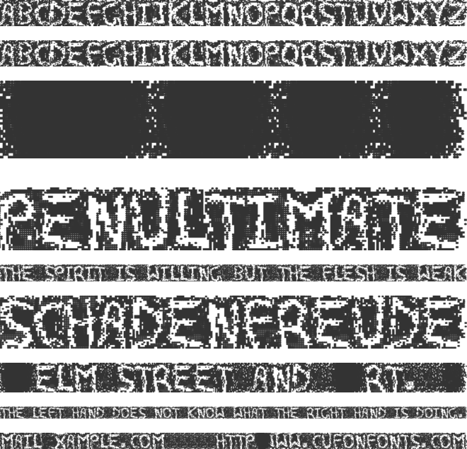 Memories font preview