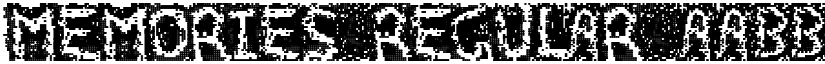 Memories Regular font