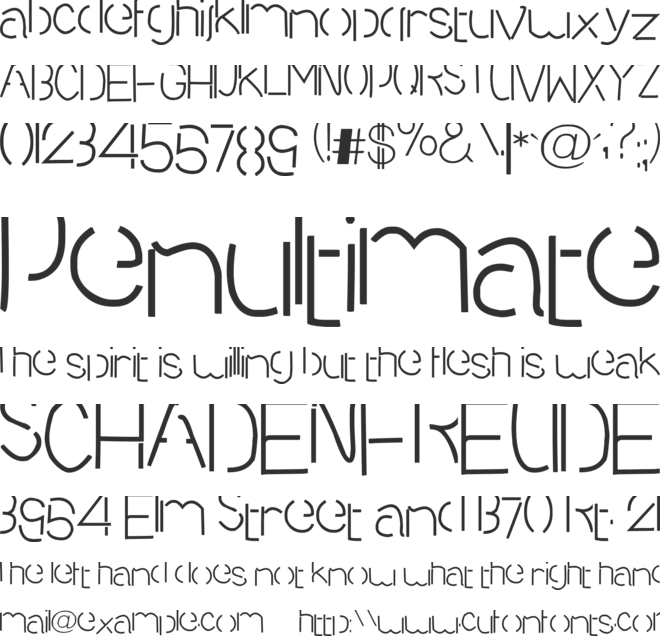 Sequence font preview