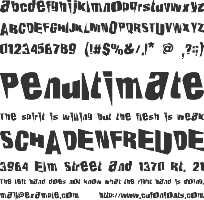 Petroleum font preview