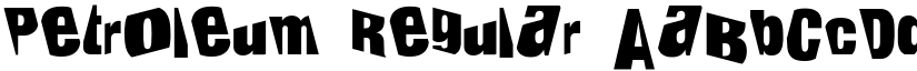 Petroleum Regular font
