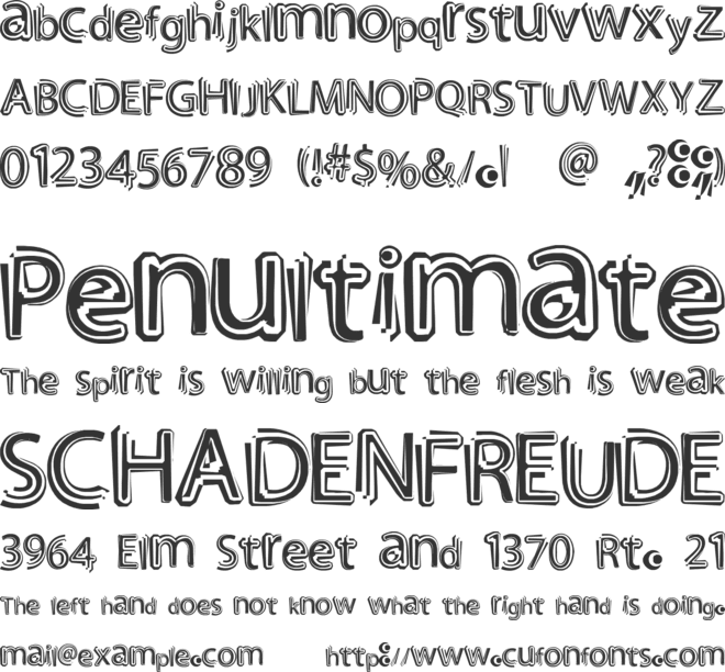 NightOut font preview