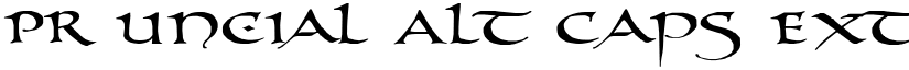 PR Uncial Alt Caps Extended font