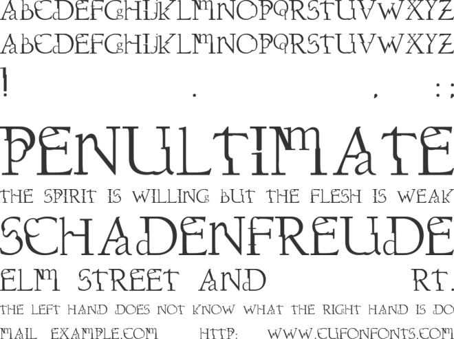 Dissouns font preview