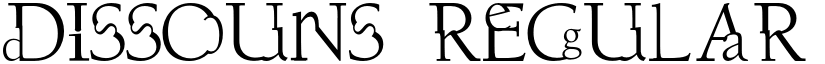 Dissouns Regular font