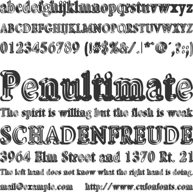 Pastohombre font preview