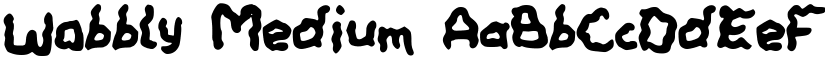 Wobbly Medium font