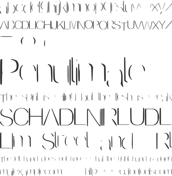 Invisible font preview