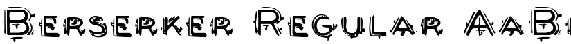 Berserker Regular font