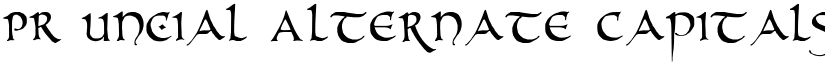 PR Uncial Alternate Capitals font