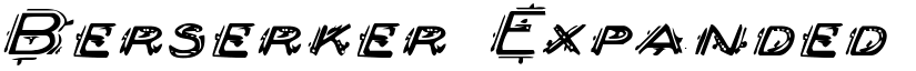 Berserker Expanded Italic Expanded Italic font