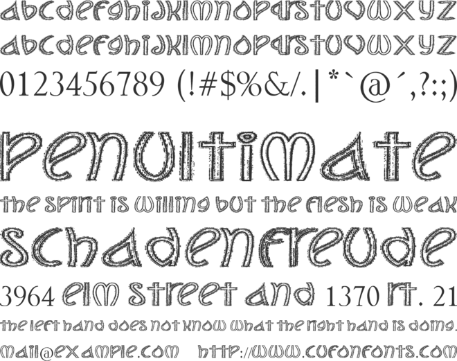 The Jolly Rancher font preview