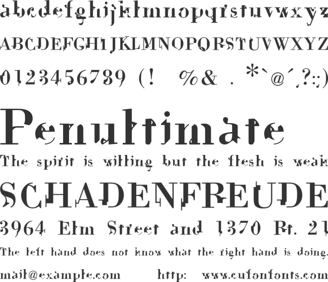 dekale font preview