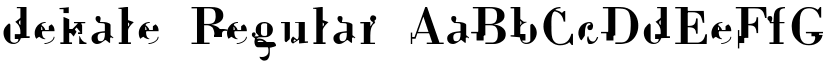 dekale Regular font