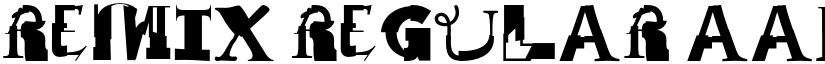 Remix Regular font