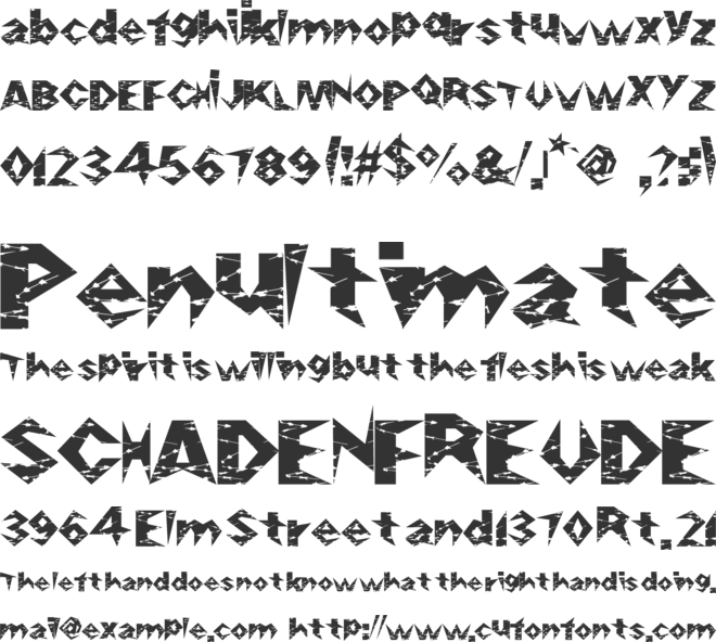 RazorSlice font preview