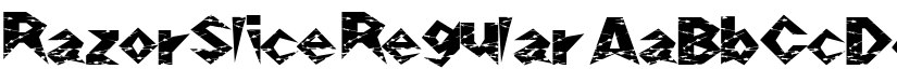 RazorSlice Regular font