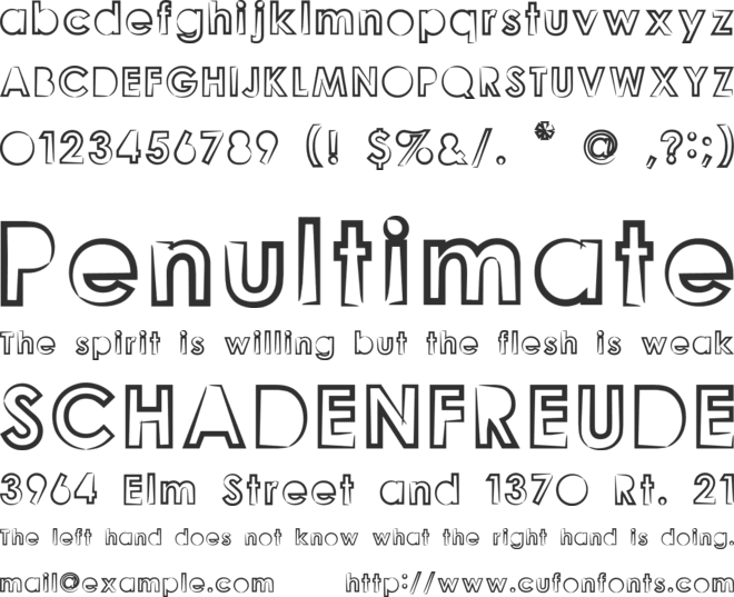 Goonberry2 font preview