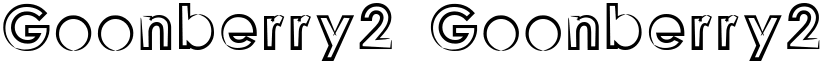 Goonberry2 Goonberry2 font