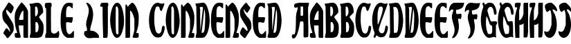 Sable Lion Condensed font