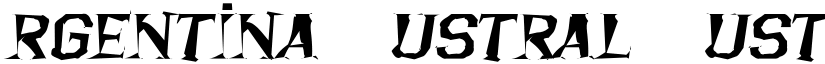 Argentina Austral Austral font