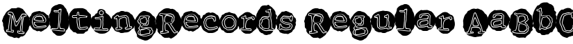 MeltingRecords Regular font