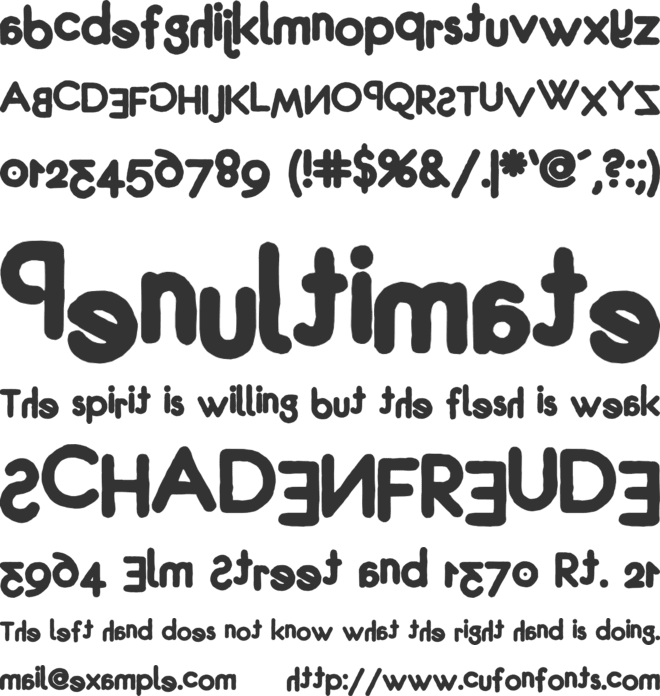 Peitinhu font preview