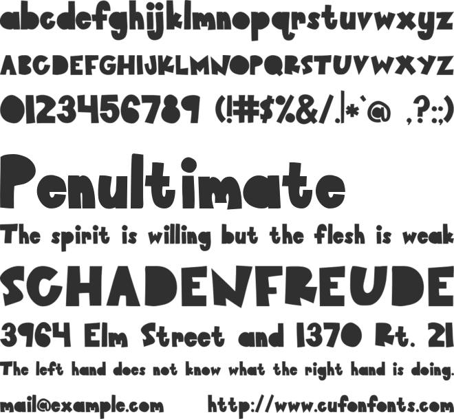 Paper Cutout font preview