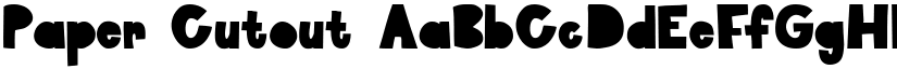 Paper Cutout font