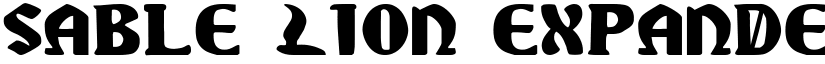 Sable Lion Expanded font
