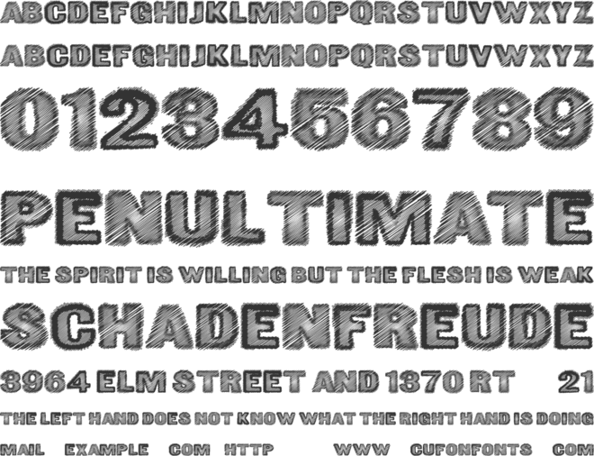 GreatShake font preview