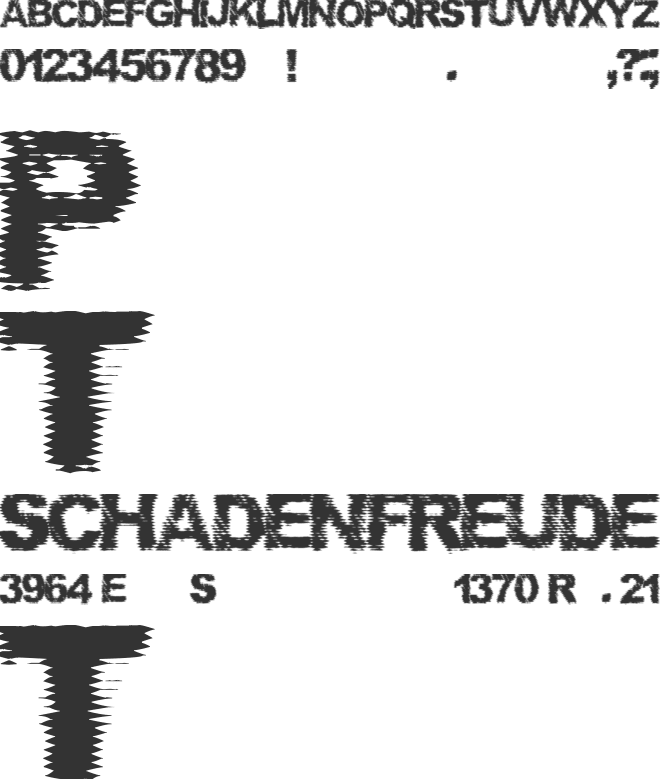 Phantom Zone font preview