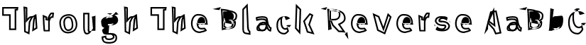Through The Black Reverse font