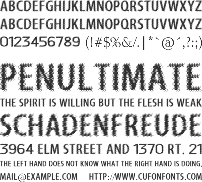 Panther Scratches font preview